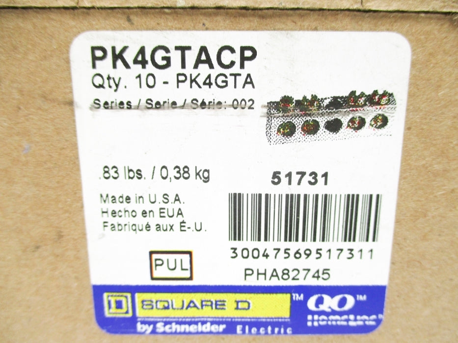 SQUARE D PK4GTACP SER. 002 (PKG OF 10) NSMP