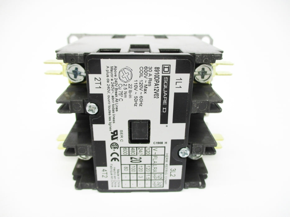 SQUARE D 8910DPA12V02 SER. C 110/120V NSMP