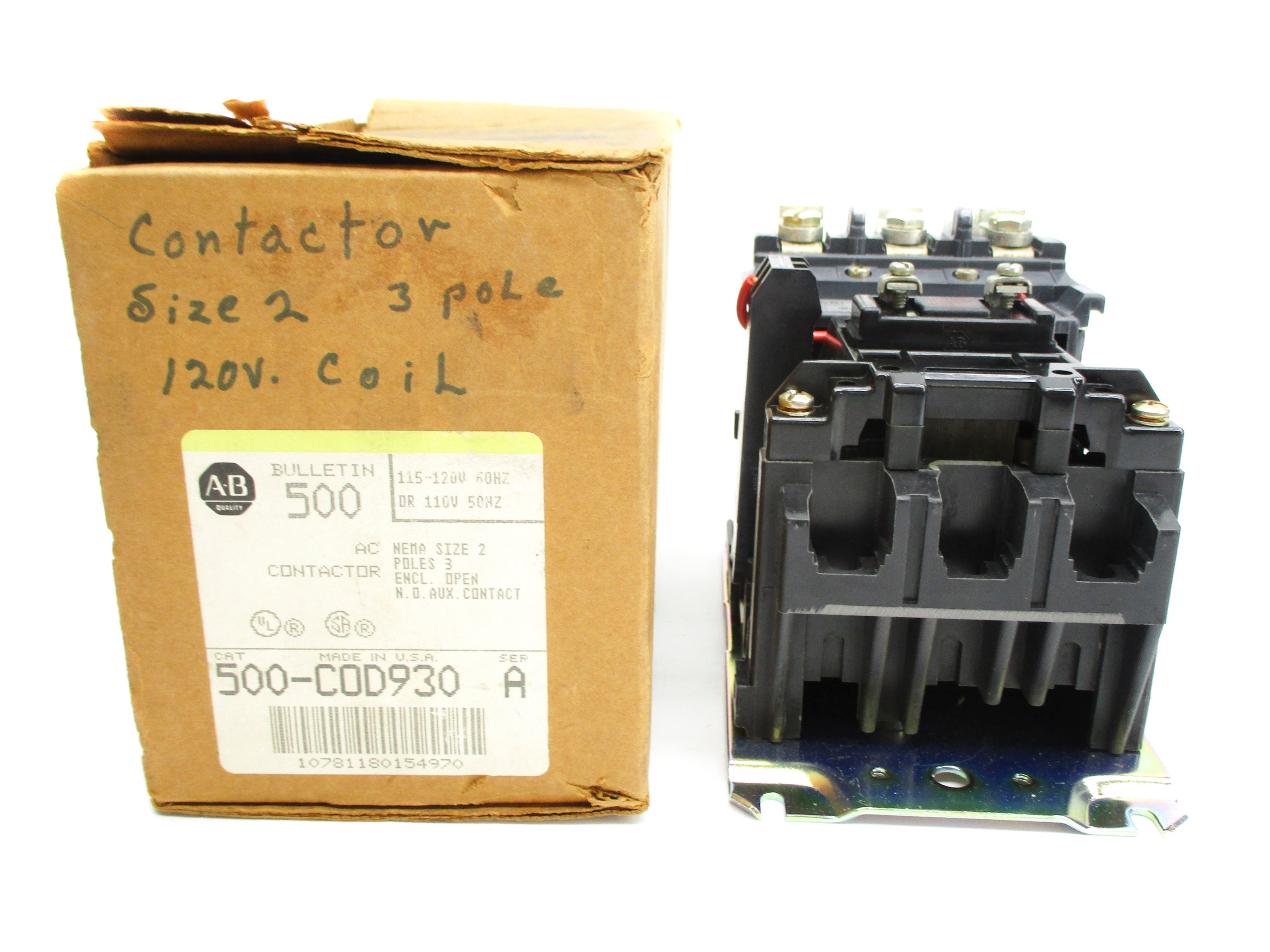 ALLEN BRADLEY 500-COD930 SER. A 110-120V (BR/YL) NSMP