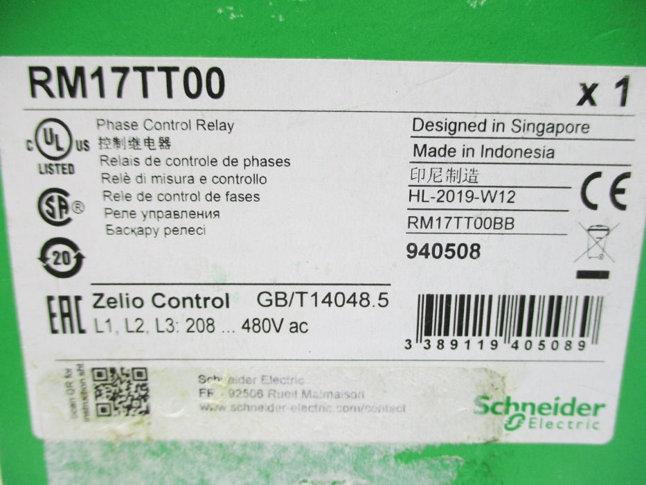 SCHNEIDER ELECTRIC RM17TT00 480VAC 5A NSMP