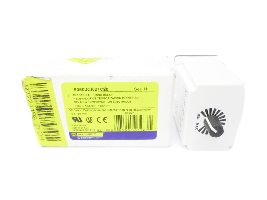 SQUARE D 9050JCK27V20 SER. H 0.3S-30M 110/120V NSMP