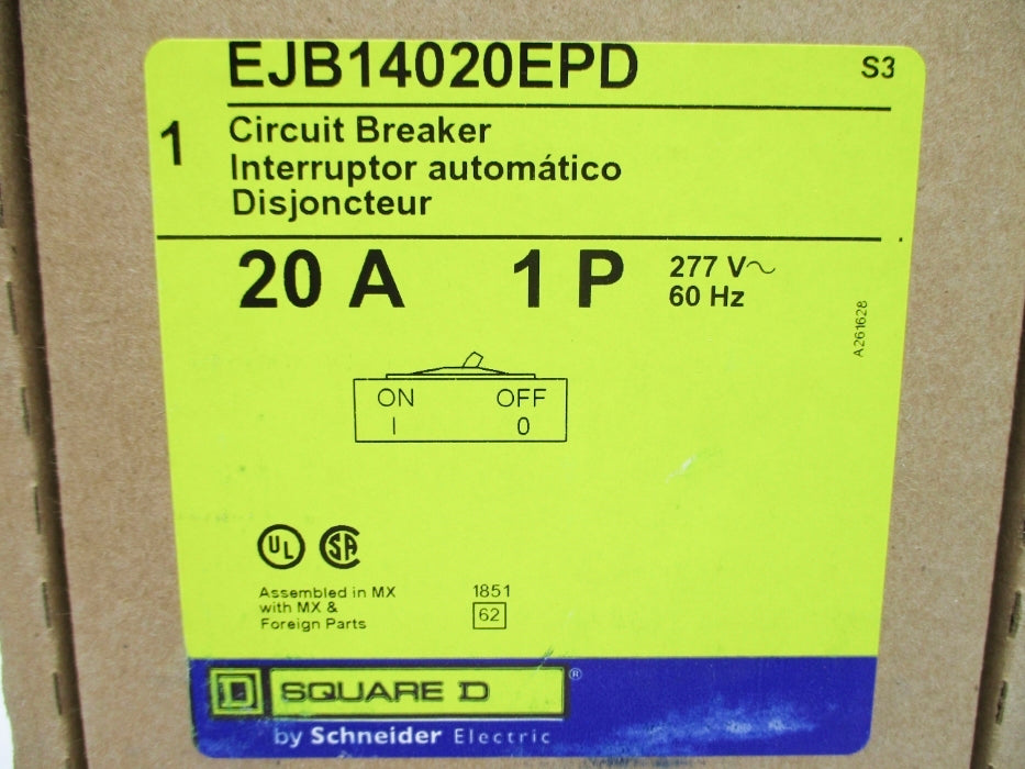 SQUARE D EJB14020EPD 277V 20A NSMP