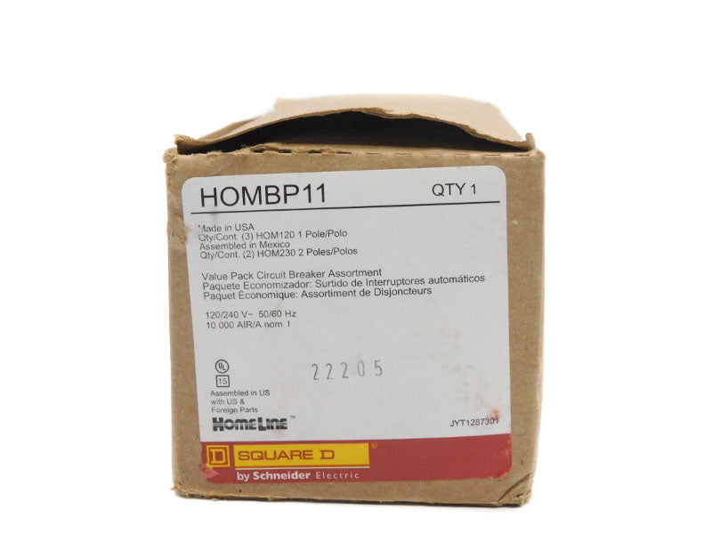 SQUARE D HOMBP11 HOM120(3) & HOM230(2) NSMP