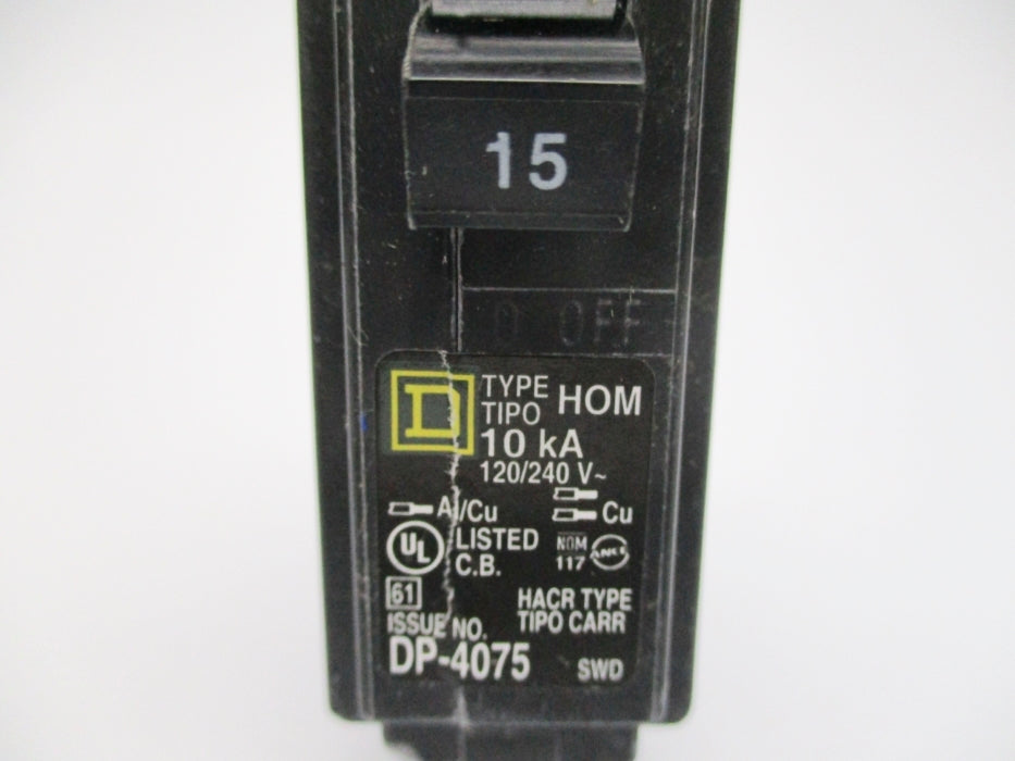 SQUARE D HOM115 120/240V 15A NSNP