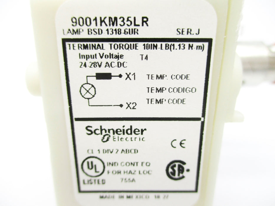 SCHNEIDER ELECTRIC 9001KM35LR SER. J NSNP