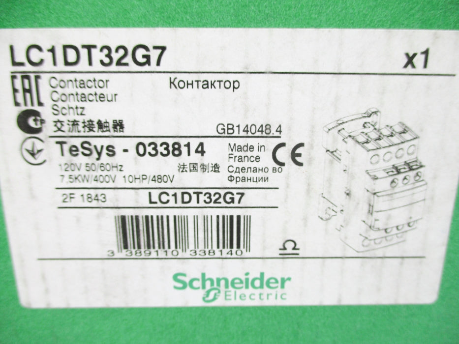 SCHNEIDER ELECTRIC LC1DT32G7 120V NSMP