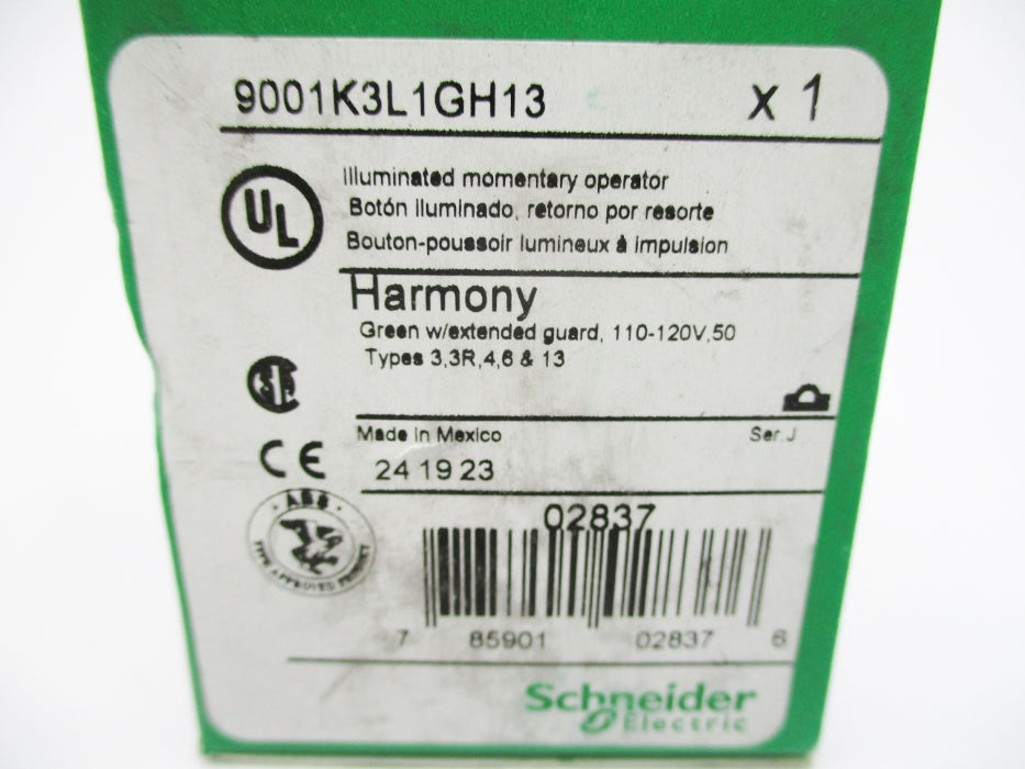 SCHNEIDER ELECTRIC 9001K3L1GH13 SER. J NSMP