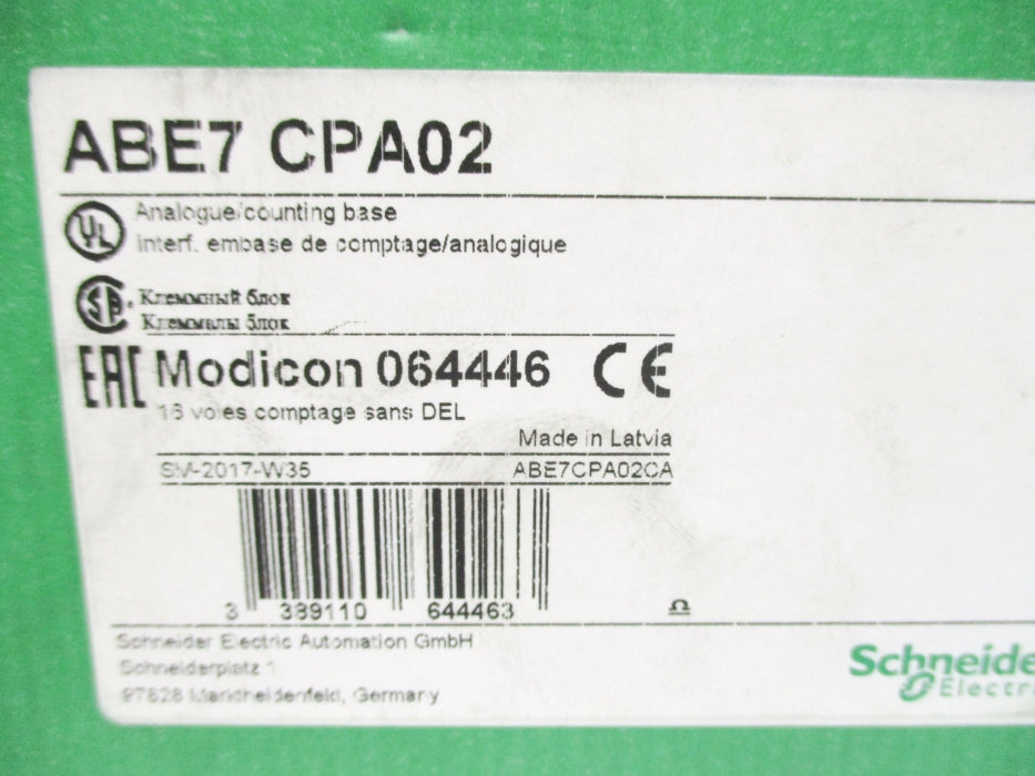 SCHNEIDER ELECTRIC ABE7CPA02 NSMP