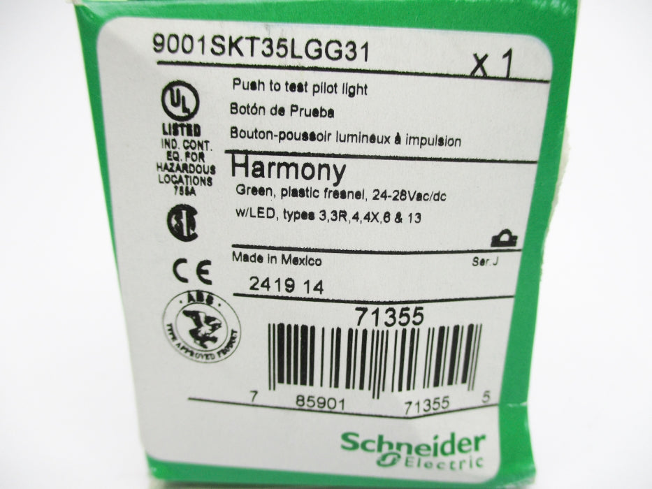 SCHNEIDER ELECTRIC 9001SKT35LGG31 SER. J NSMP