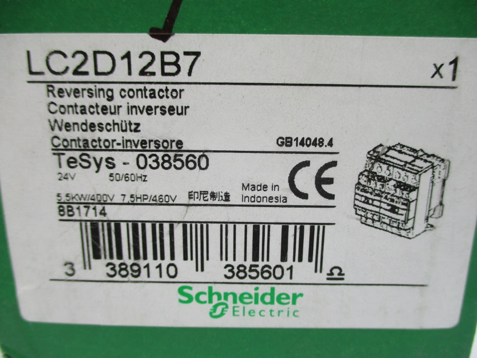 SCHNEIDER ELECTRIC LC2D12B7 24V NSMP