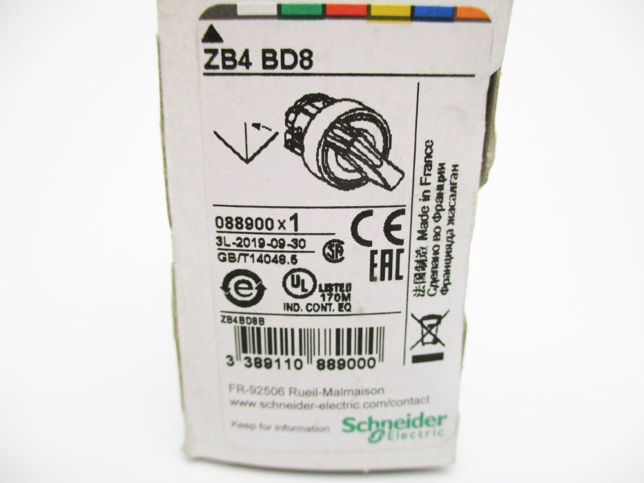 SCHNEIDER ELECTRIC ZB4BD8 NSMP
