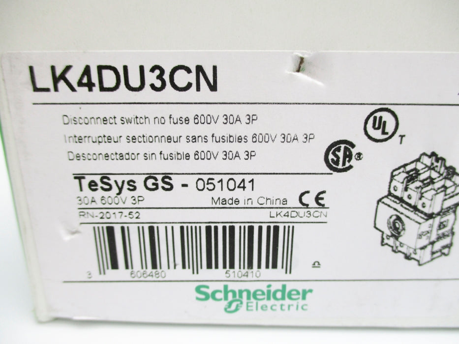 SCHNEIDER ELECTRIC LK4DU3CN NSMP