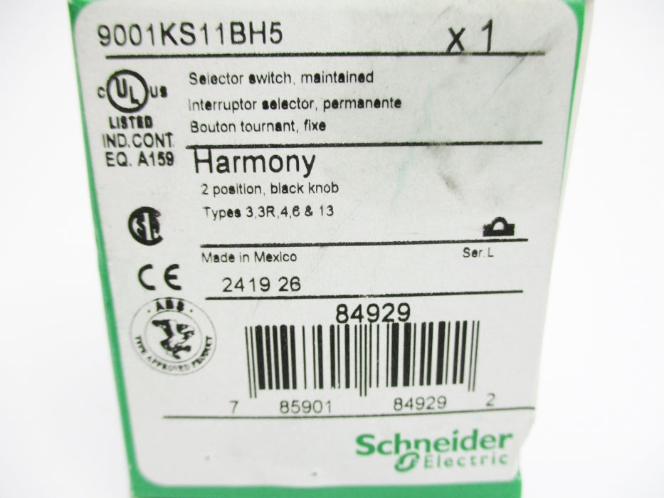 SCHNEIDER ELECTRIC 9001KS11BH5 SER. L NSMP