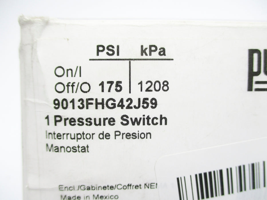 SQUARE D 9013FHG42J59 175PSI NSMP