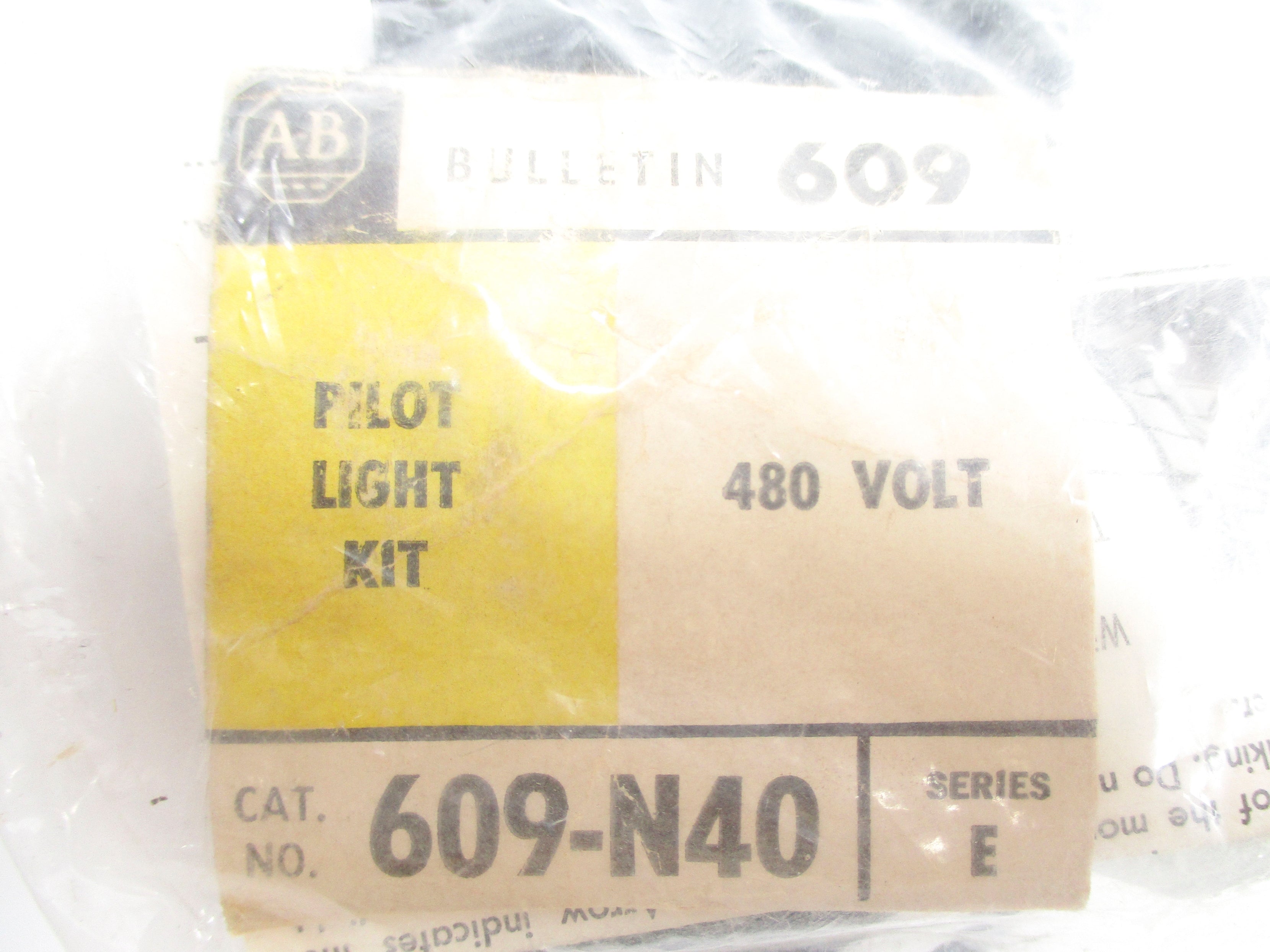 INDUSTRIAL SPARE PART 609-N40 SER. E (BK/YL) NSNP