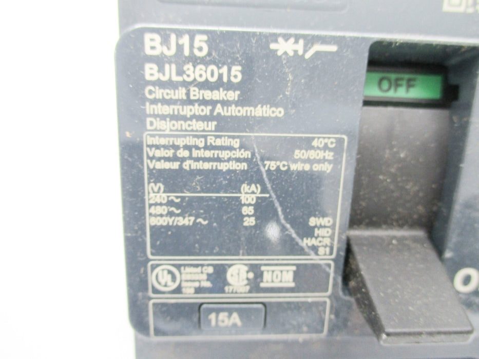 SQUARE D BJL36015 15A 690V NSNP