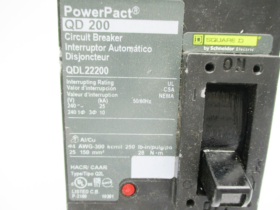 SQUARE D QDL22200 200A 240V (AS PICTURED) NSNP