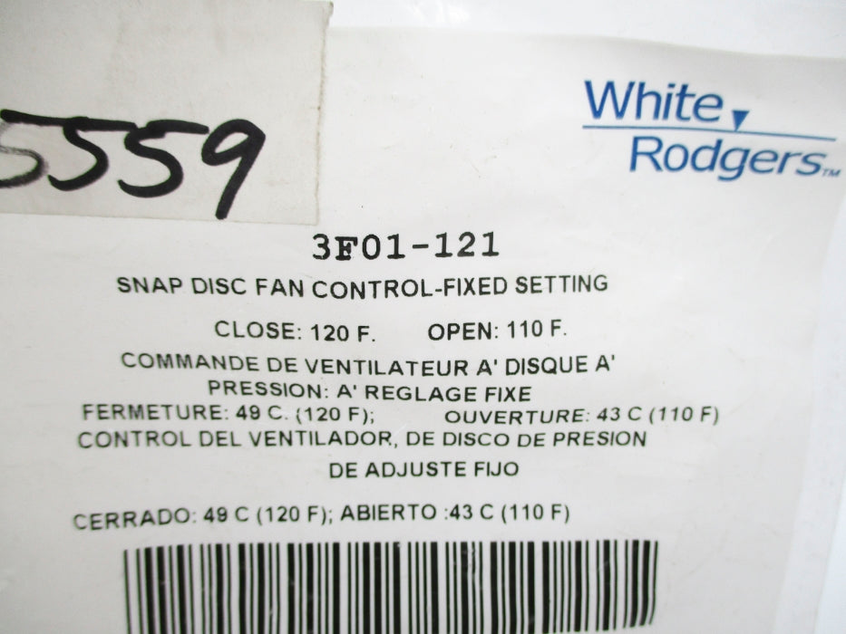 WHITE RODGERS 3F01-121 NSMP