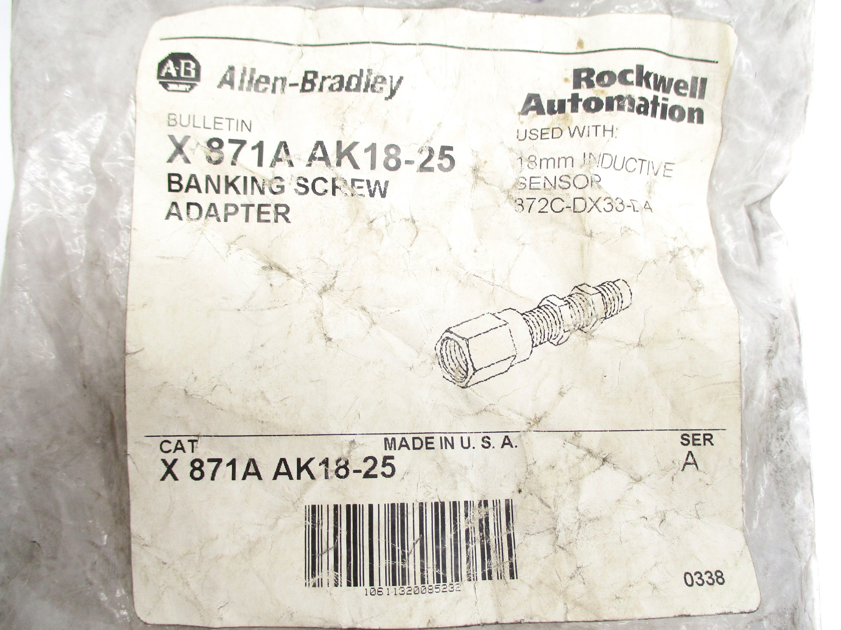ALLEN BRADLEY X871AAK18-25 SER. A (WH) NSMP