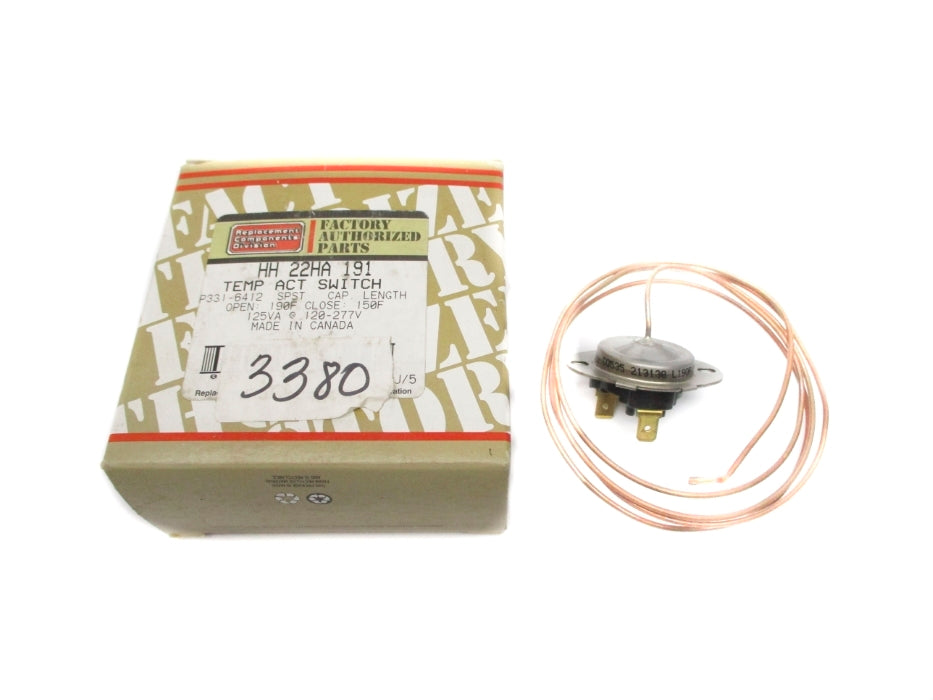 REPLACEMENT COMPONENTS DIVISION HH-22HA-191 NSMP