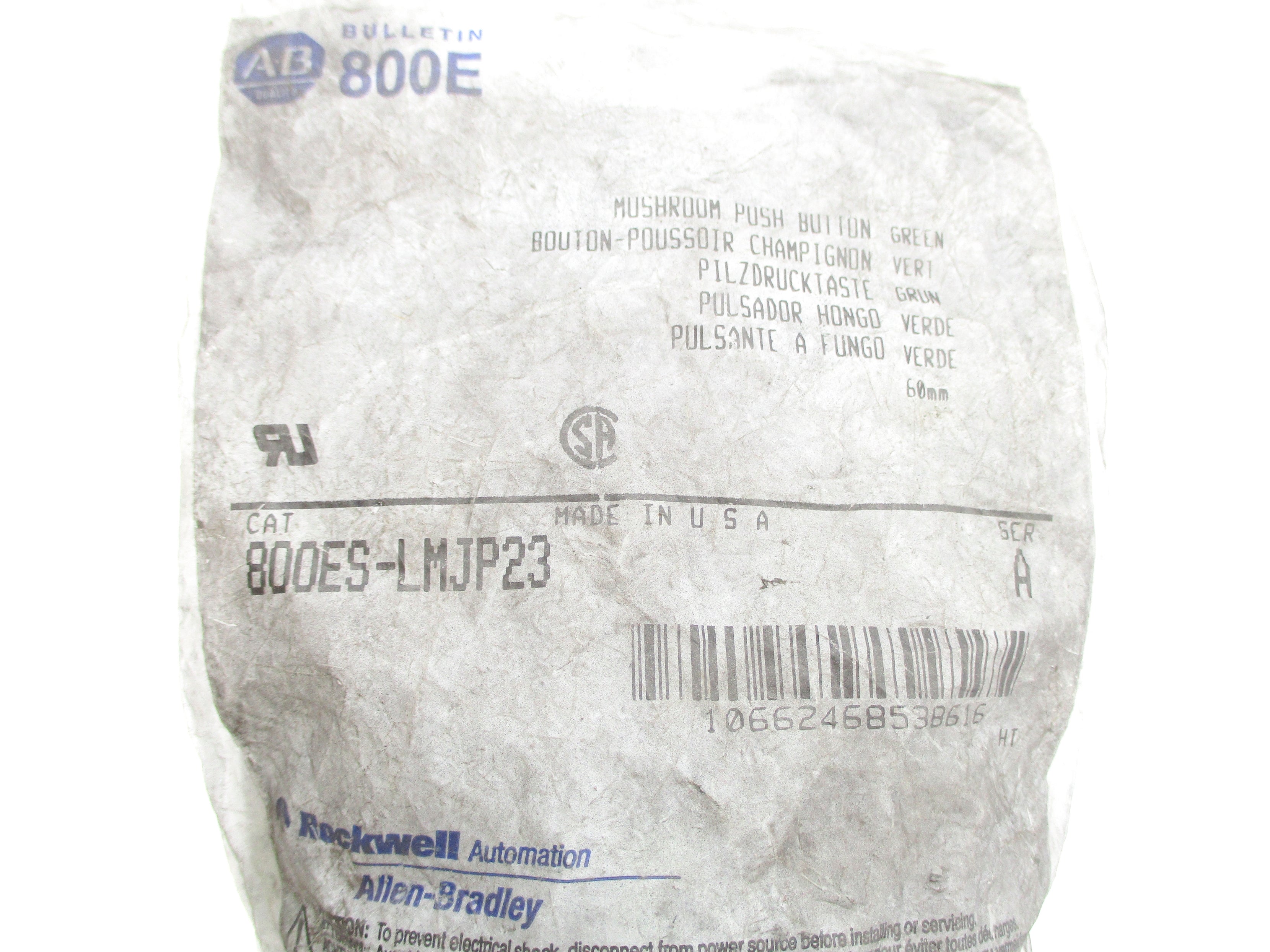 ALLEN BRADLEY 800ES-LMJP23 SER. A (BL/WH) NSMP