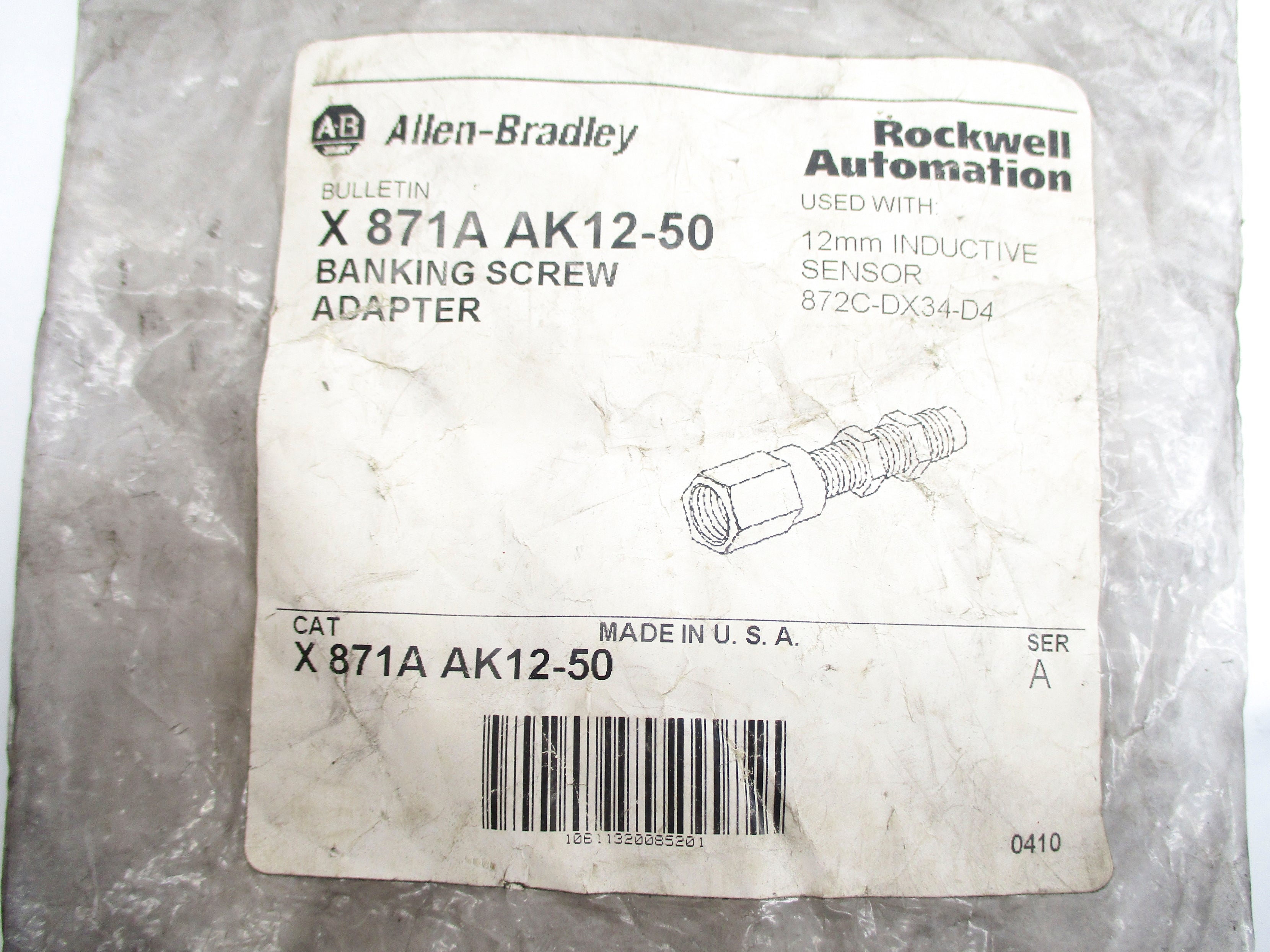 ALLEN BRADLEY X871AAK12-50 SER. A (WH) NSMP