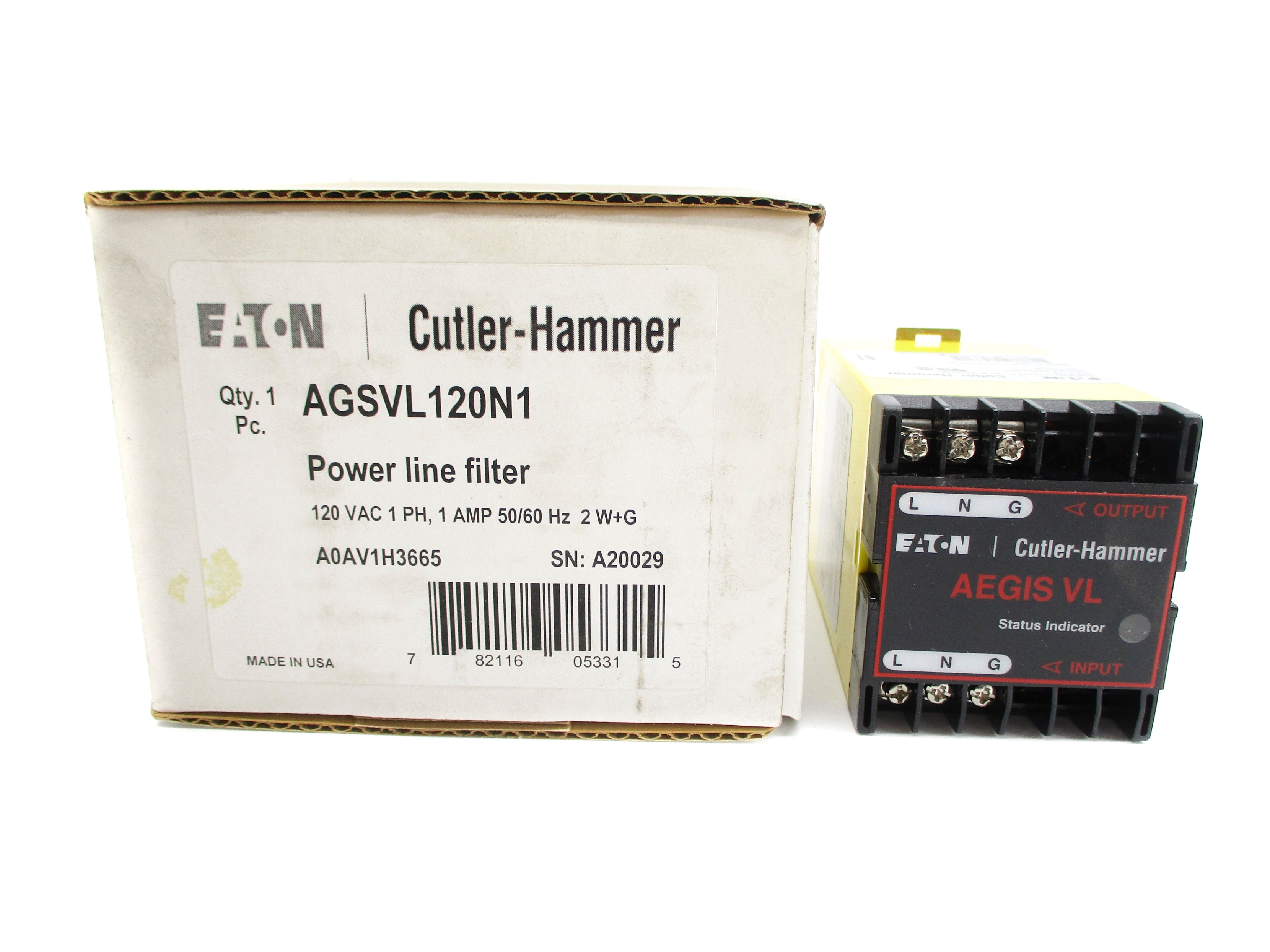 CUTLER HAMMER AGSVL120N1 NSMP