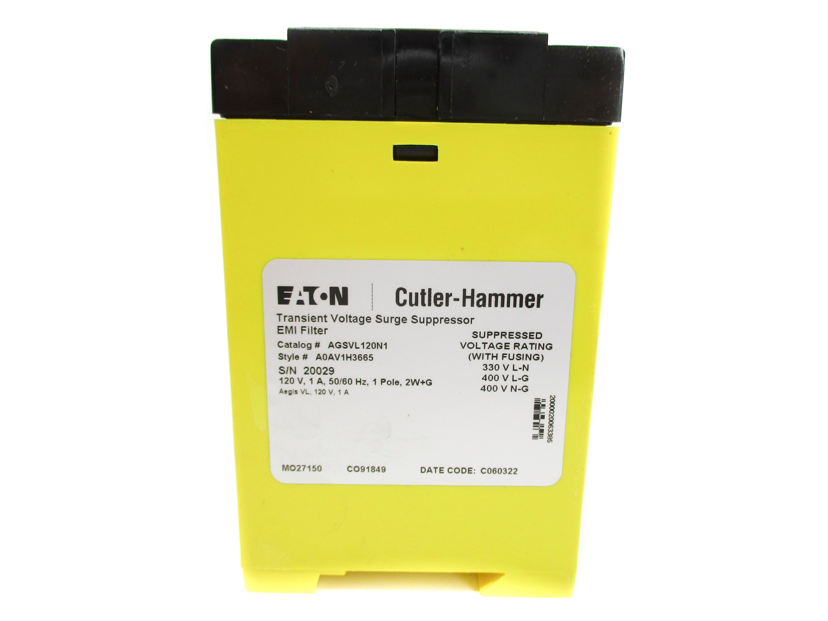 CUTLER HAMMER AGSVL120N1 NSMP