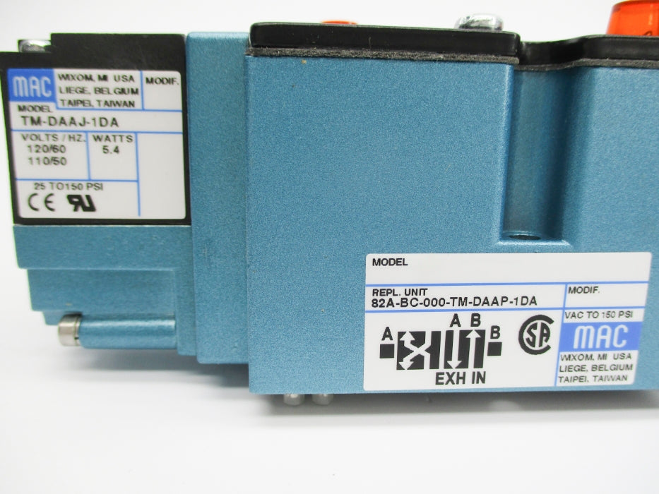 MAC 82A-BC-000-TM-DAAP-1DA 150PSI 110/120V NSNP