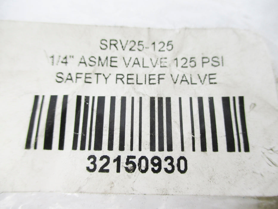 ASME SRV25-125 125PSI NSMP