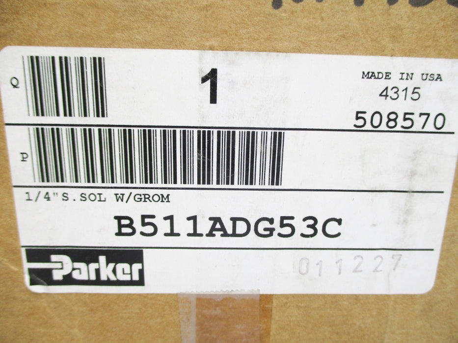 PARKER B511ADG53C 146PSI 120V NSMP