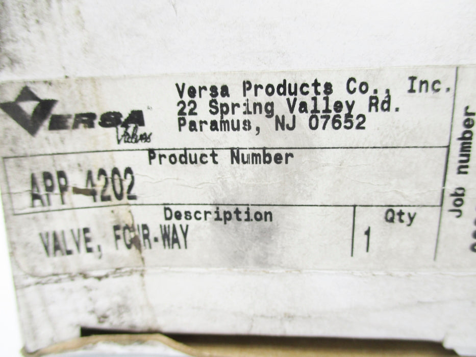 VERSA VALVES APP-4202 200PSIG NSMP