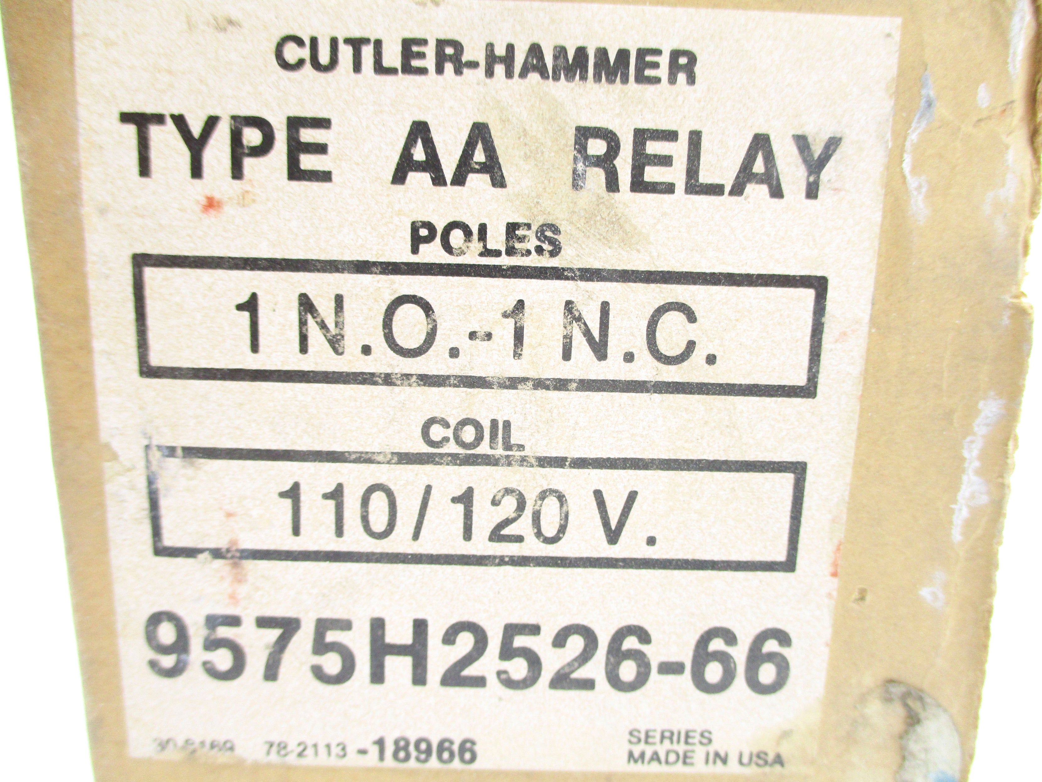 CUTLER HAMMER 9575H2526-66 110-120V NSMP
