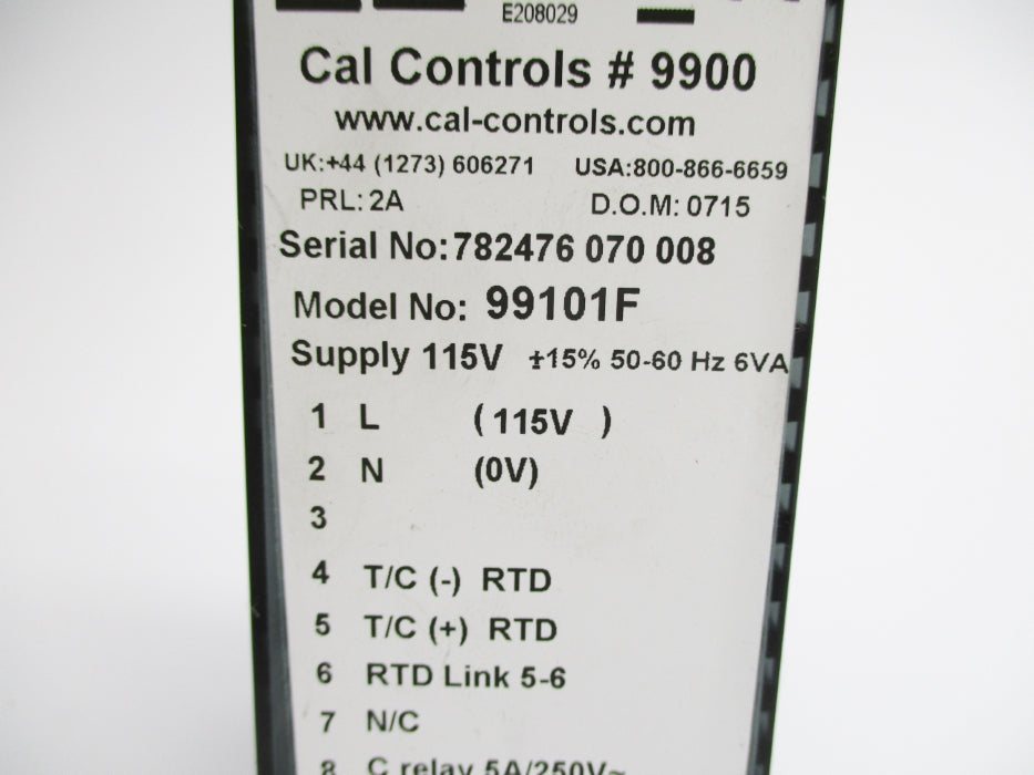 CAL CONTROLS 99101F (AS PICTURED) NSNP