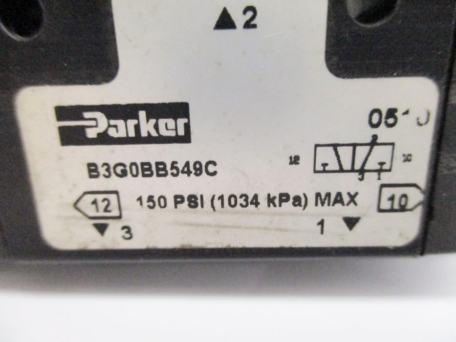 PARKER B3G0BB549C 150PSI 115/120V (AS PICTURED) NSNP