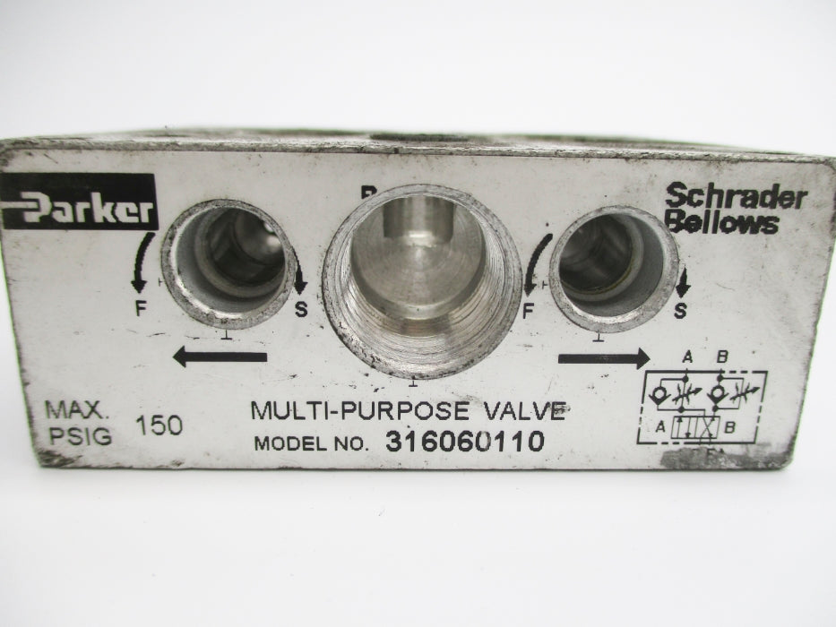 PARKER 316060110 150PSIG (AS PICTURED) UNMP