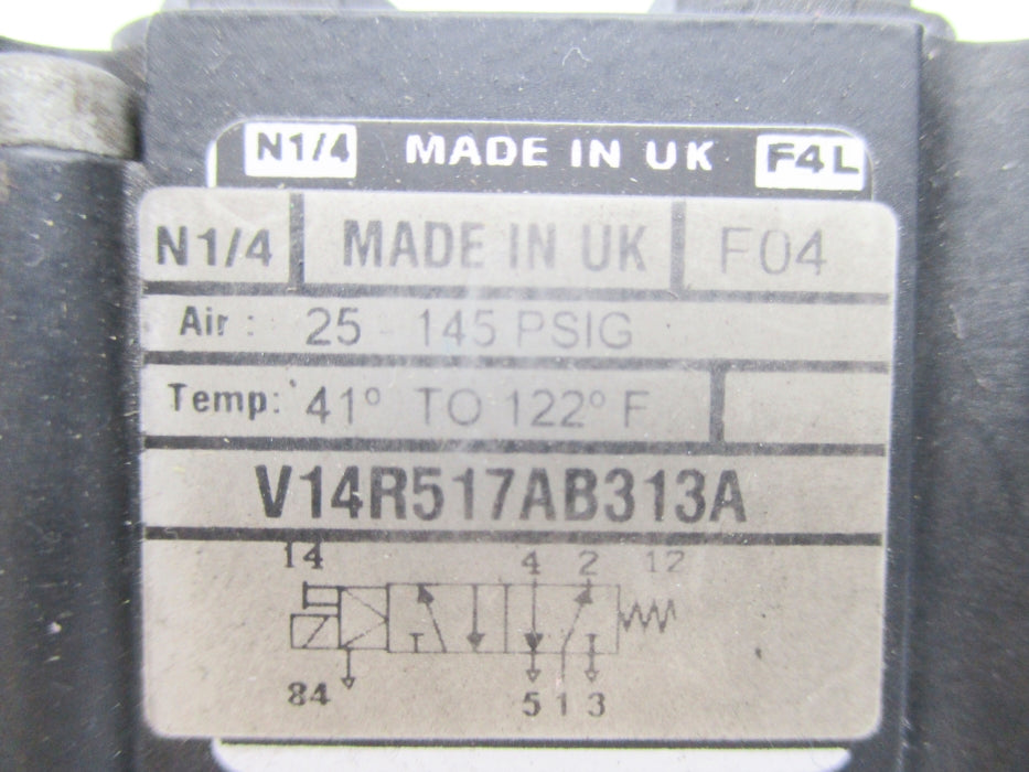 NORGREN V14R517AB313A 25-145PSIG 24V UNMP