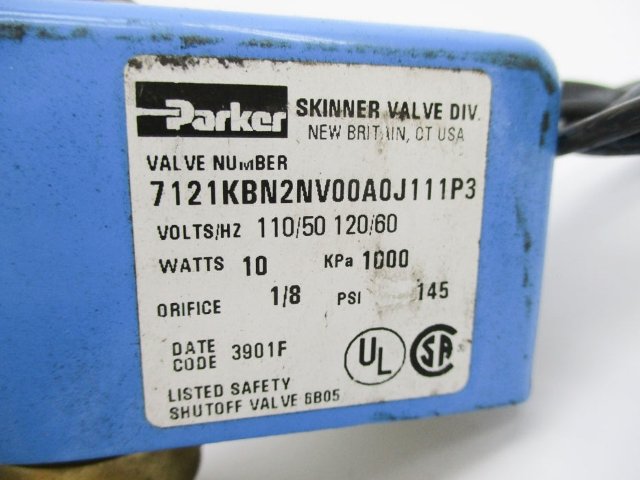 PARKER 7121KBN2NV00A0J111P3 110/120V 145PSI (AS PICTURED) NSNP