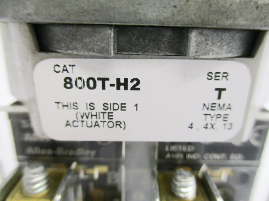 ALLEN BRADLEY 800T-H2 SER. T (AS PICTURED1) NSNP