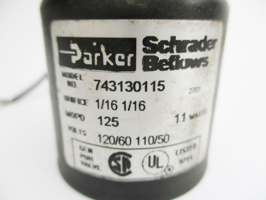 PARKER 743130115 110/120V 125PSI UNMP