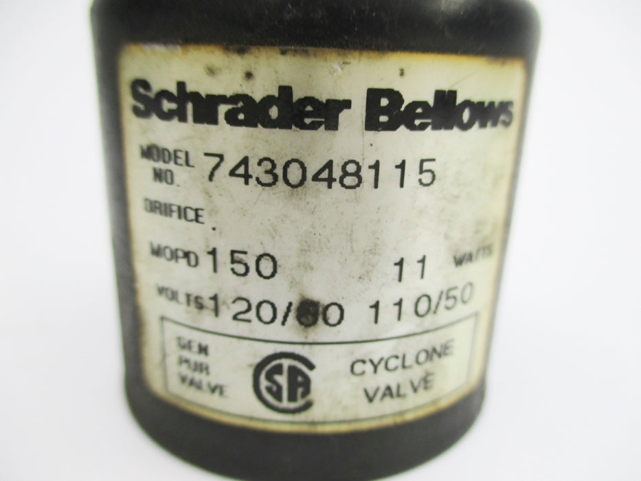 SCHRADER BELLOWS 743048115 110/120V 150PSI UNMP