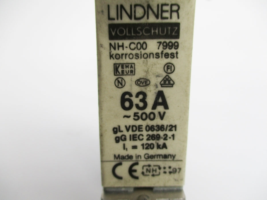 LINDNER NH-C00-63A 63A 500V UNMP
