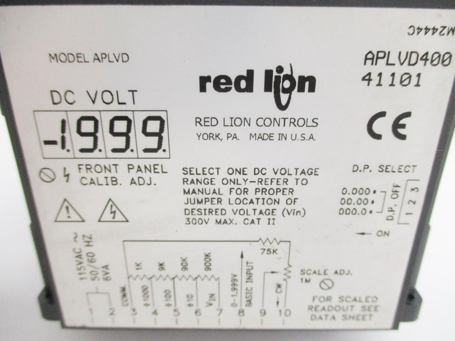 RED LION CONTROLS APLVD400 115VAC NSNP
