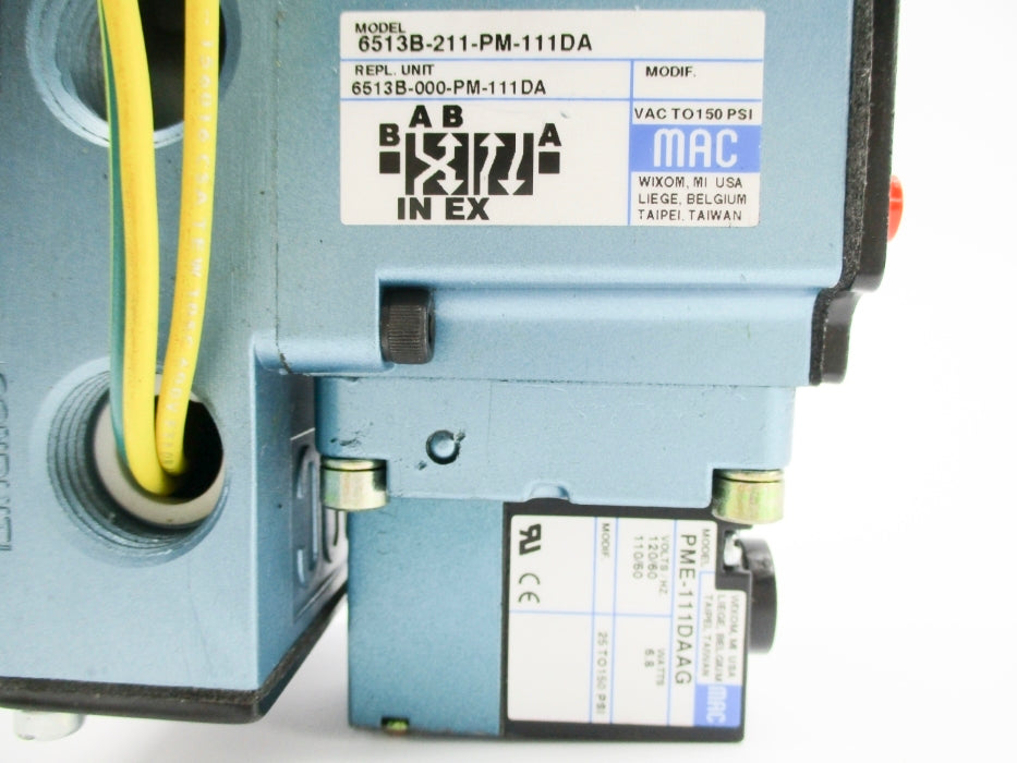 MAC 6513B-211-PM-111DA 110/120V 150PSI NSNP