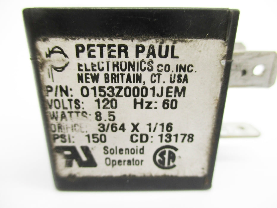 PETER PAUL 0153Z0001JEM 150PSI 120V UNMP