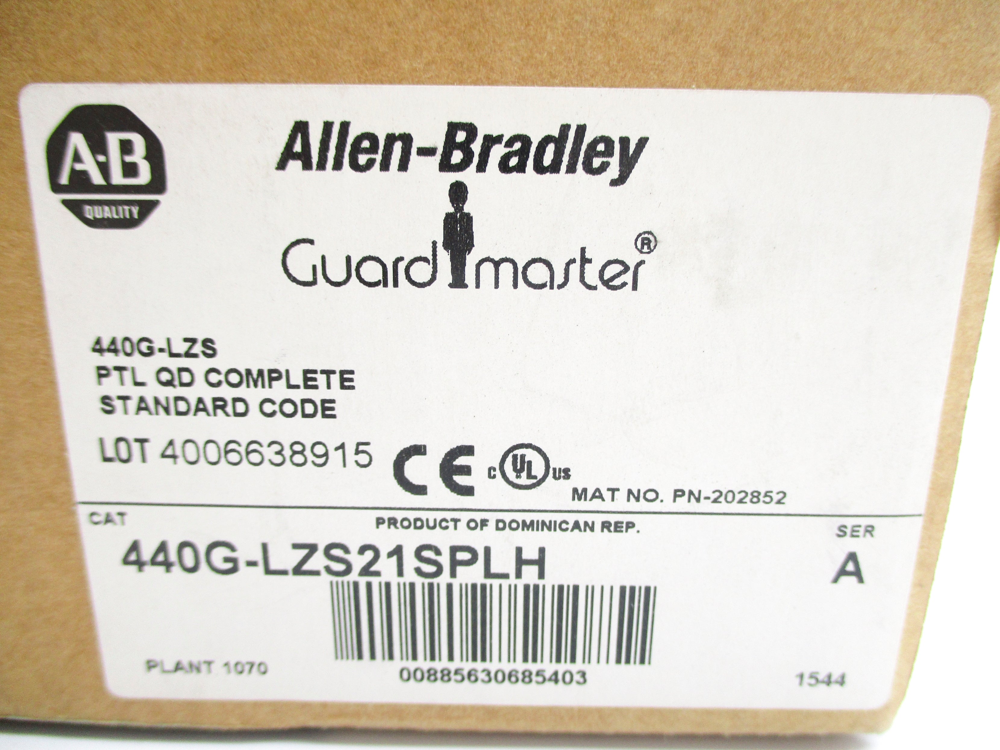 ALLEN BRADLEY 440G-LZS21SPLH SER. A (BR/WH) NSMP