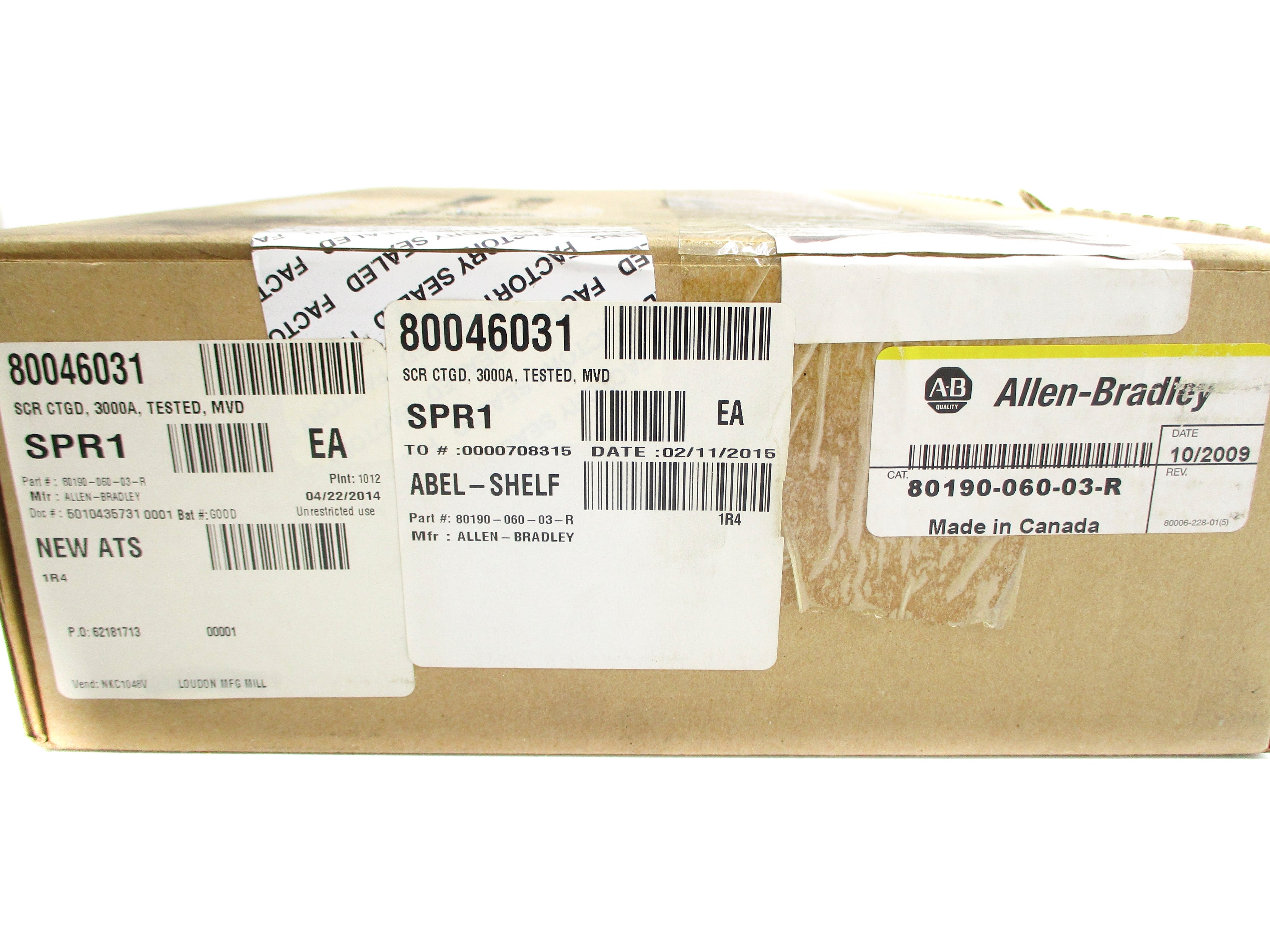 INDUSTRIAL SPARE PART 80190-060-03-R (BR/YL) NSMP