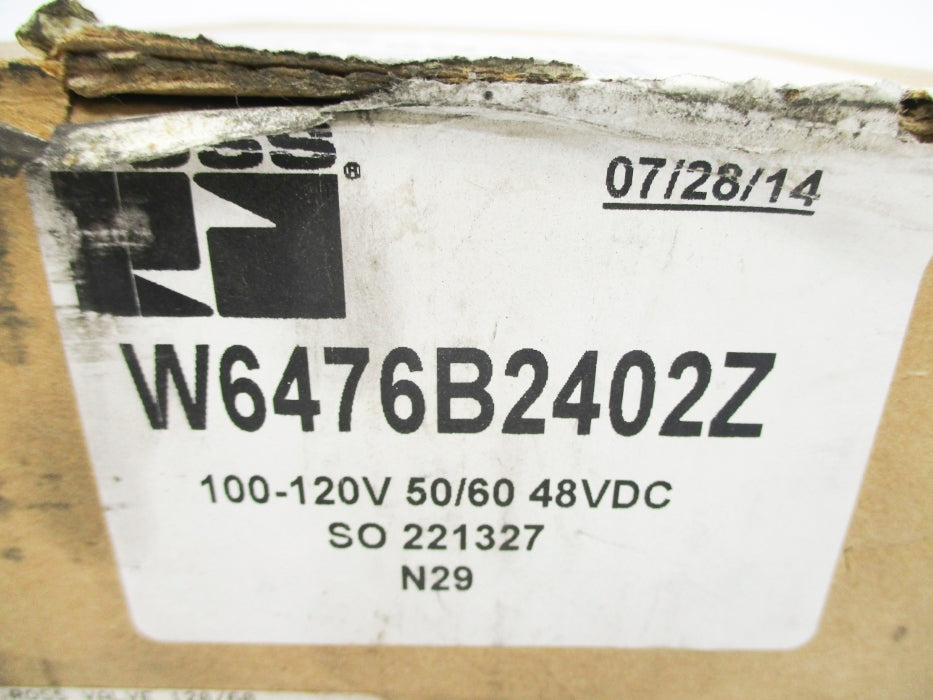 ROSS W6476B2402Z 100/120V 48VDC NSMP