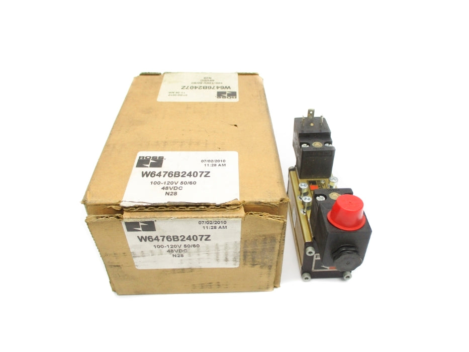 ROSS W6476B2407Z 100/120V 48VDC NSMP