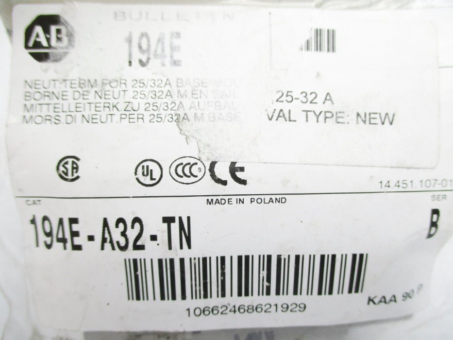 INDUSTRIAL SPARE PART 194E-A32-TN SER. B NSMP